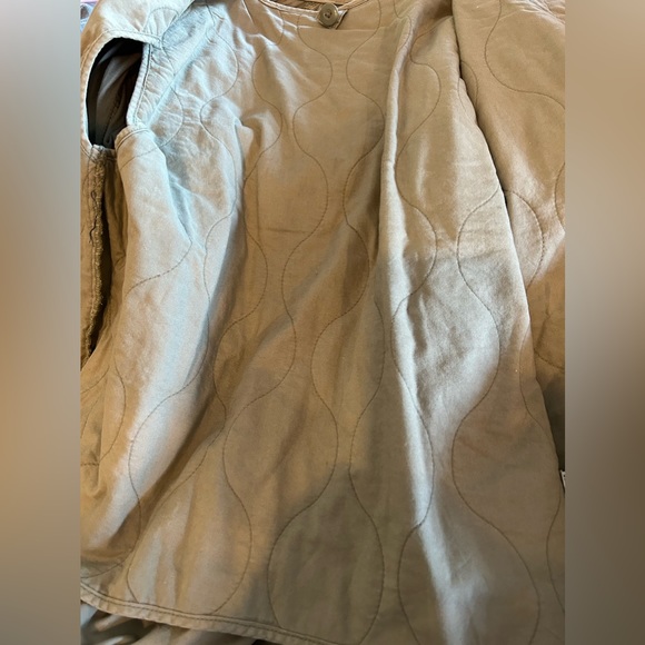 American Eagle Hooded Utility Jacket Brushed Sage Green with Removable Vest - Picture 6 of 7